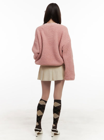 Furry Sweetheart Ribbon Sweatshirt IJ510