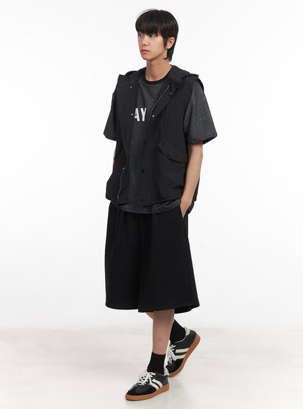 Men's Comfy Wide-Fit Sweatshorts IA511