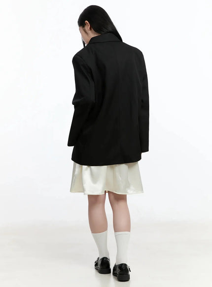 Oversized Double-Button Blazer IM519