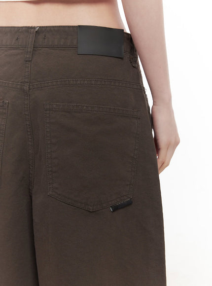 Wide-Fit Cotton Bermuda Shorts CM517