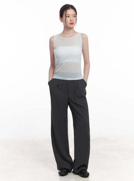 Sheer Knit Tank Top IY509