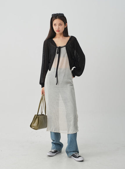 Sheer Loose Fit Bolero CJ08