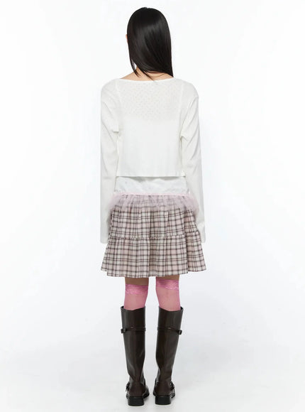 round-neck-eyelet-cropped-cardigan-iy526
