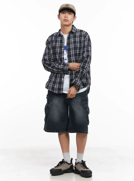 mens-loose-fit-flannel-shirt-iu519