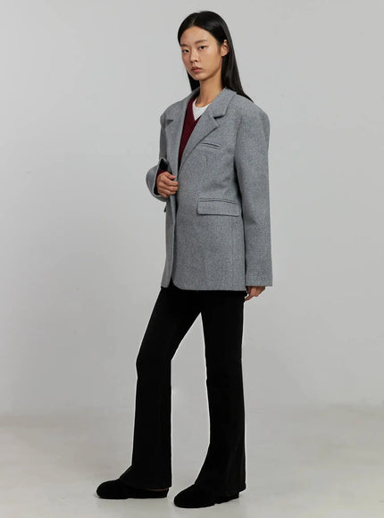 Classic Oversized Wool Jacket IJ505
