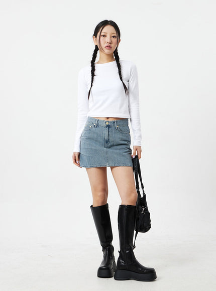 Denim Mini Skirt CM327