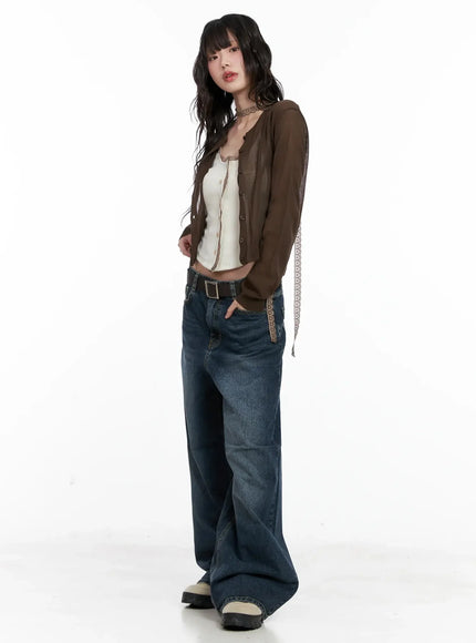 Brown Sheer Cardigan IL531