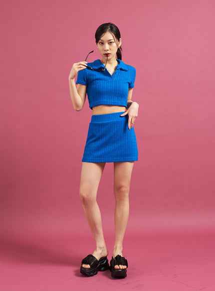 Twist Knit Mini Skirt CJ28