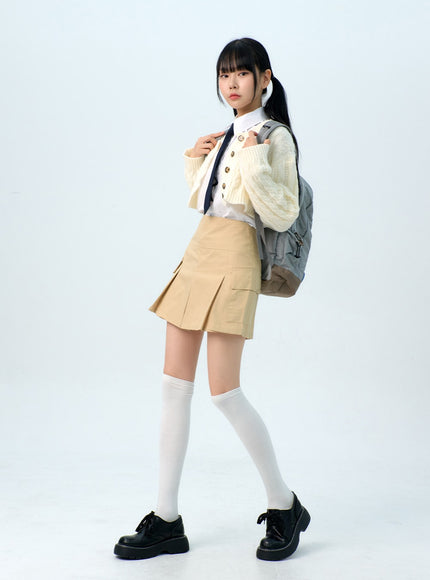 double-pocket-pleated-mini-skirt-ig312