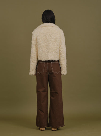 Faux Fur Cropped Jacket J6