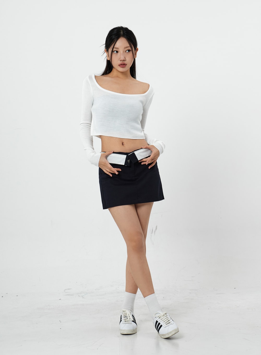 Square Knit Long Sleeve T-Shirt CS20