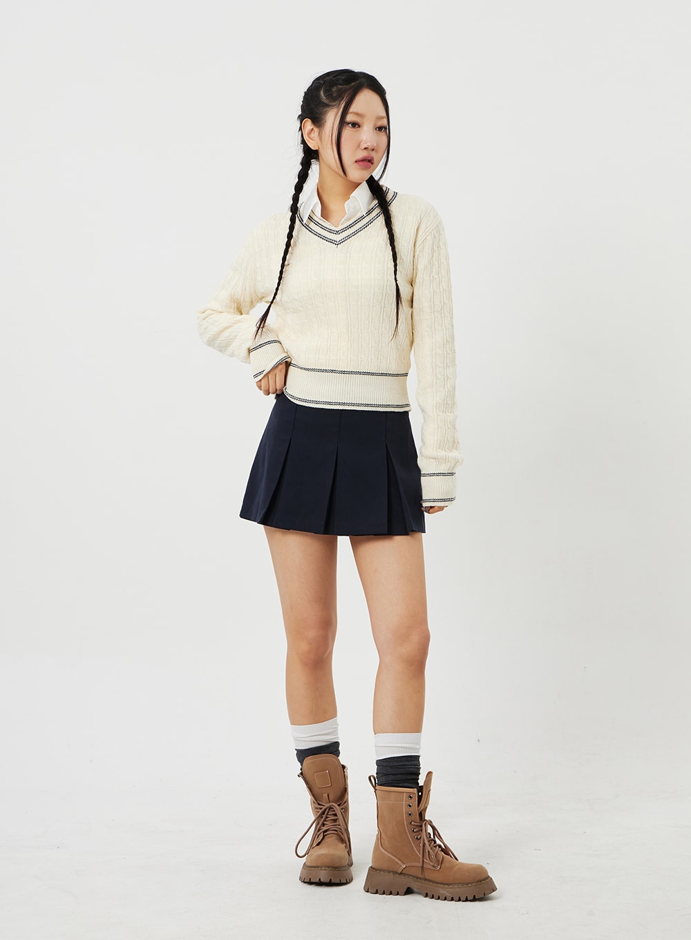 Cable Knit Sweater CM302