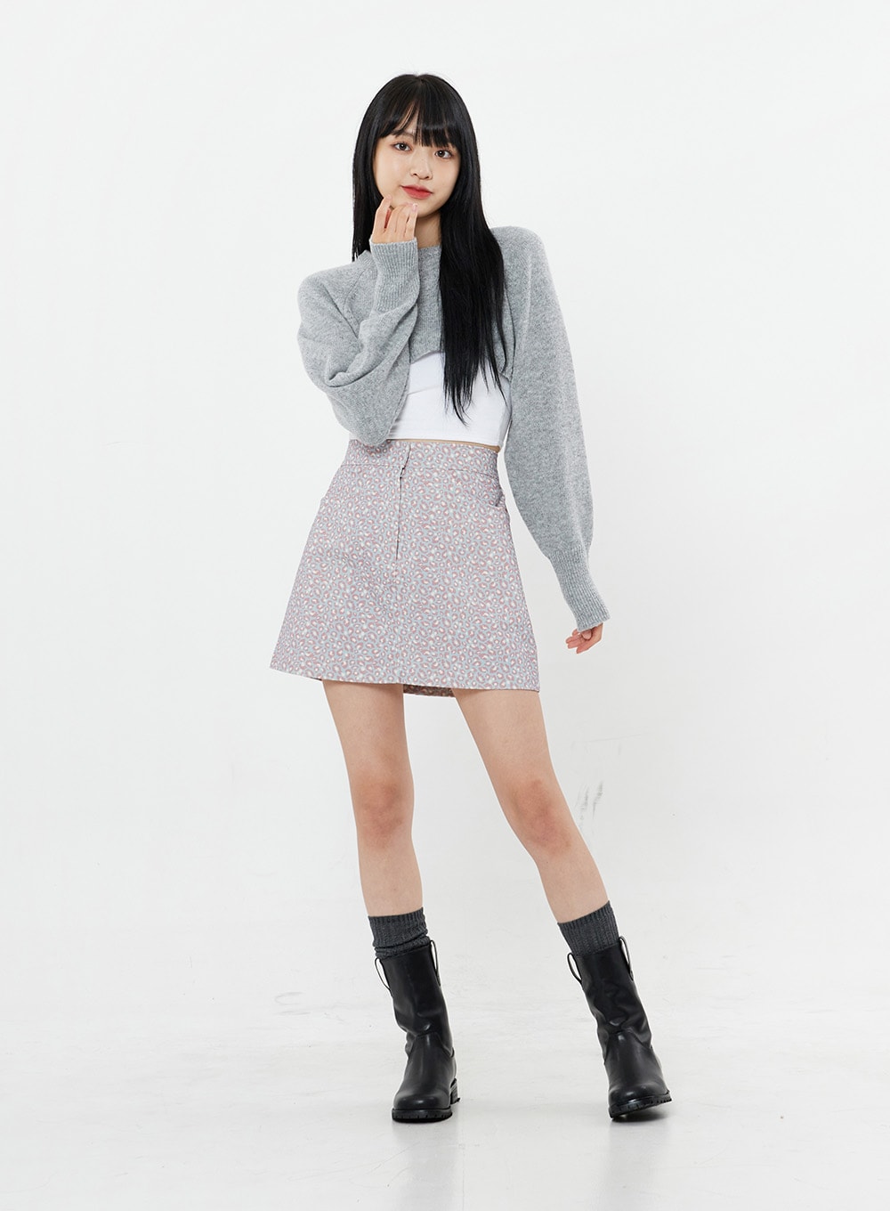 Bolero Knit Crop Top BS26