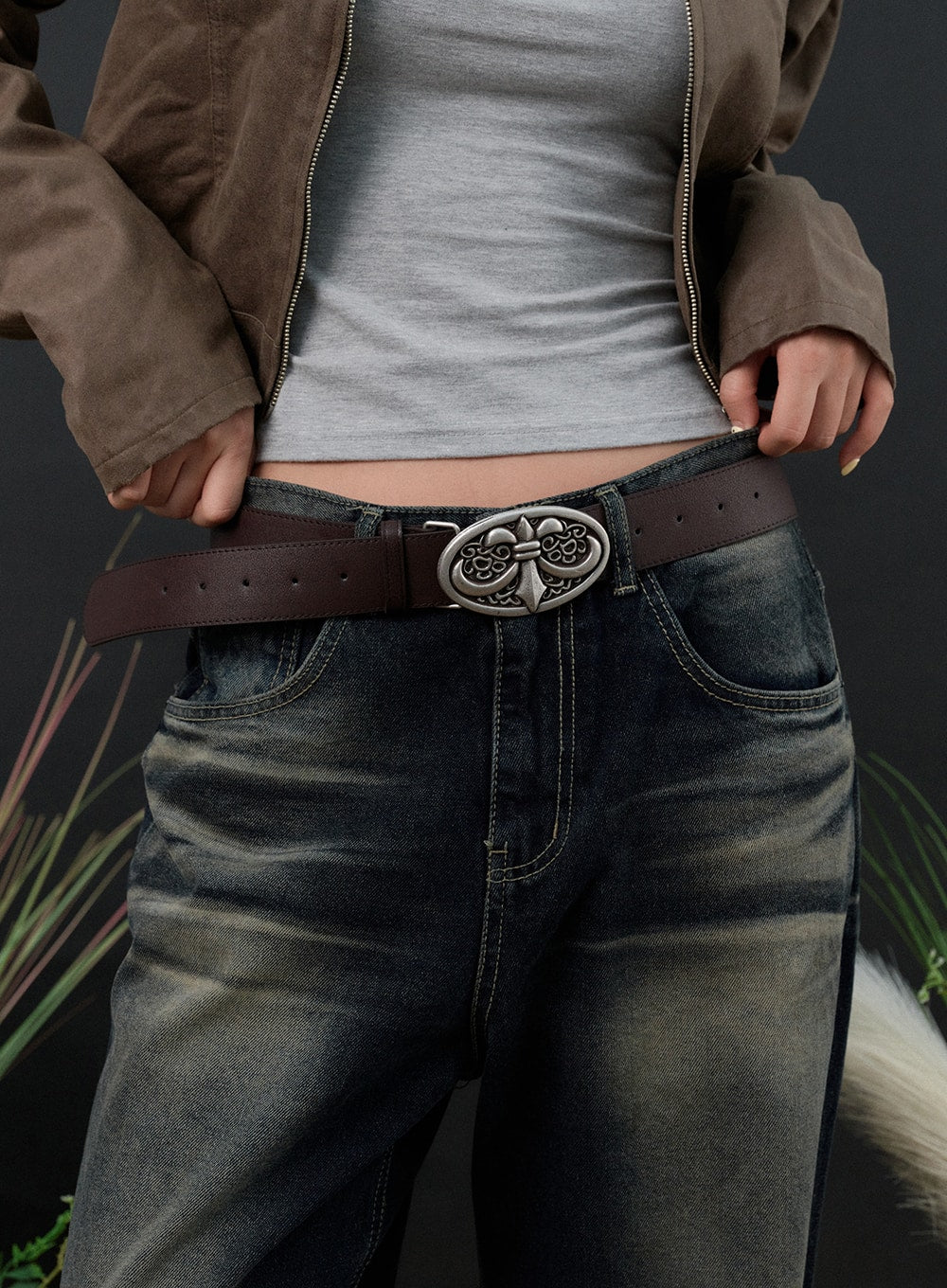 vintage-faux-leather-belt-is306