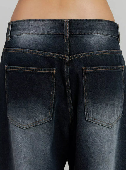 Chaya Washed Wide Jeans IJ505