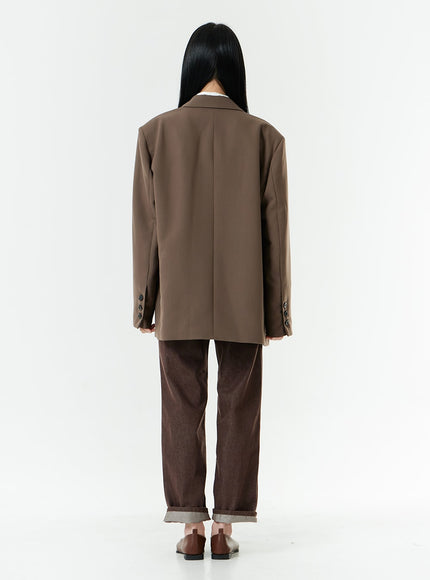 Oversized Fit Basic Blazer OG24
