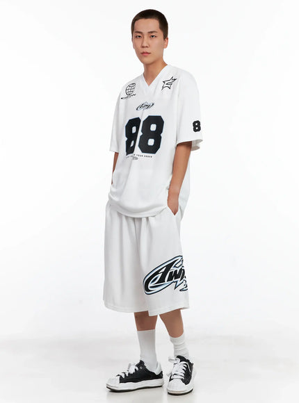 Men's Graphic Logo Athletic Shorts IG508