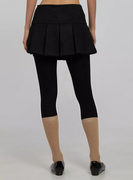 Pleated Mini Skirt IJ509