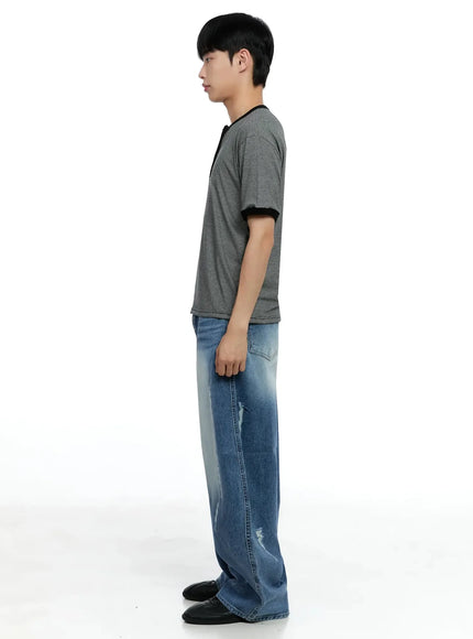 Men's Distressed Baggy Jeans IG520