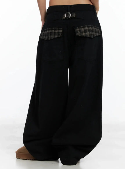 plaid-accent-wide-leg-pants-in528