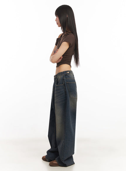 Asymmetric Cut-Out Crop Top IY502