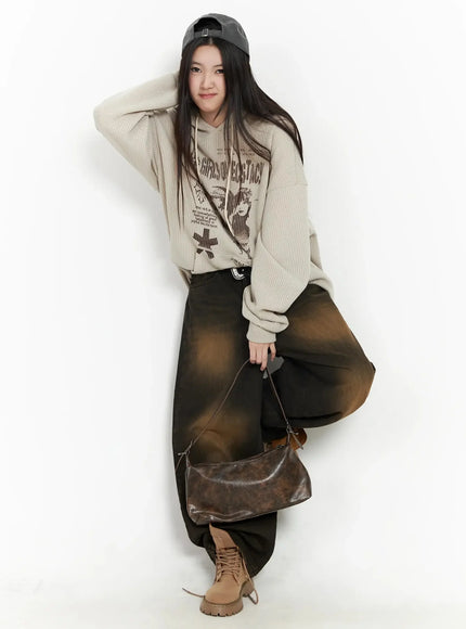 Alayna Vintage Wash Baggy Jeans IM502