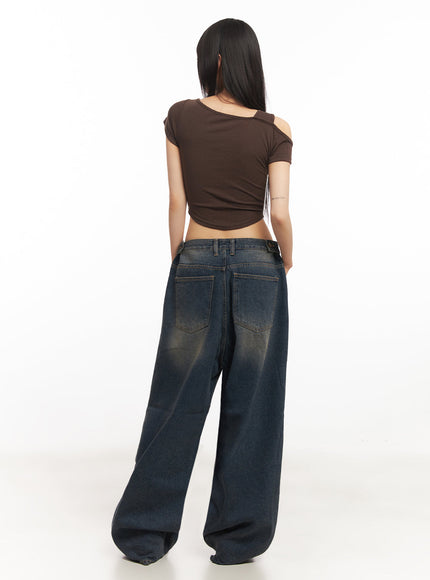Asymmetric Cut-Out Crop Top IY502