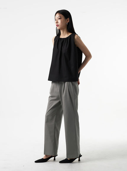 Tailored Cotton Pants IA326