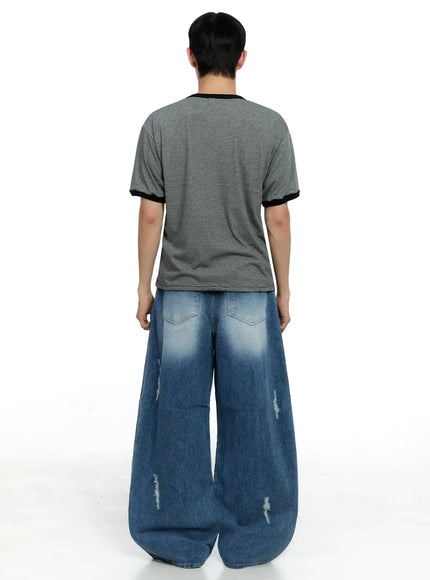 Men's Distressed Baggy Jeans IG520