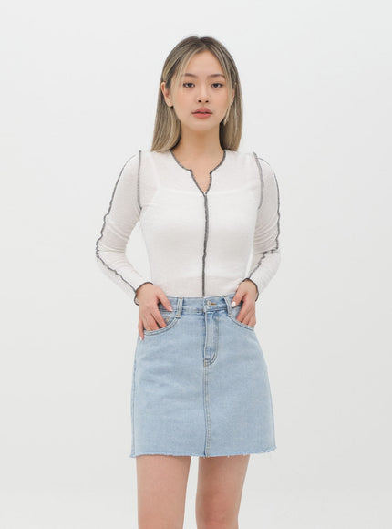 Denim Mini Skirt J28