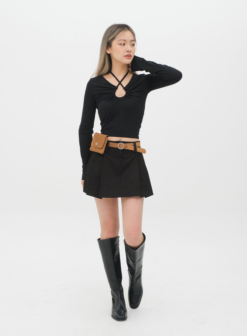 Halter neck Cropped Top C2001