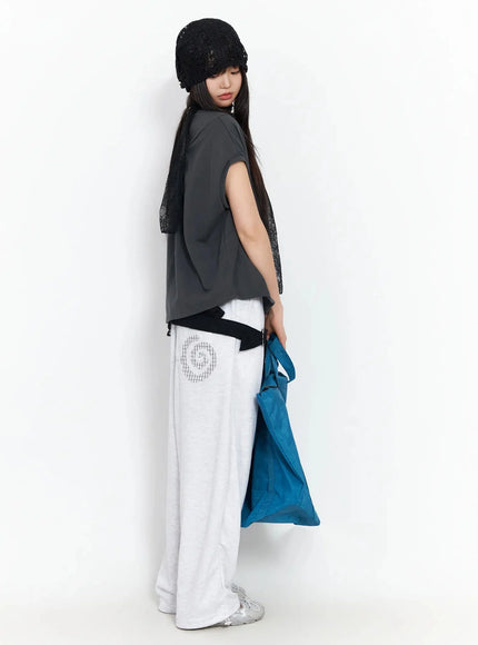 plaid-spiral-detail-sweatpants-ia523