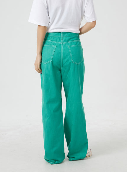 Colorful Wide Leg Cotton Pants BM304