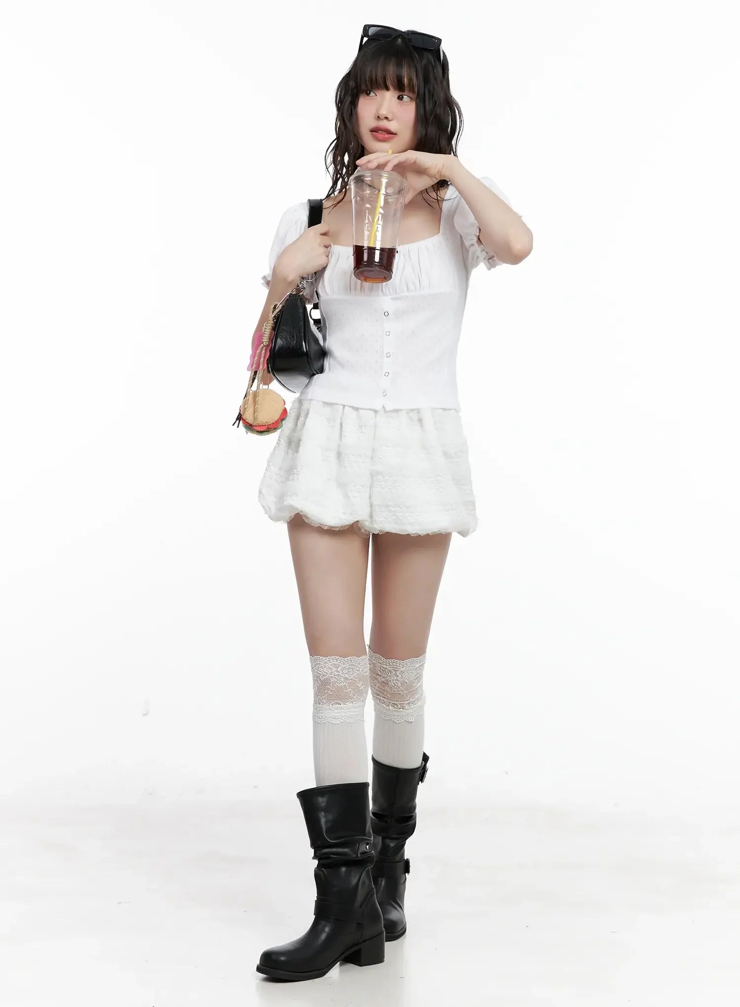 ribbon-detail-puff-sleeve-top-il528