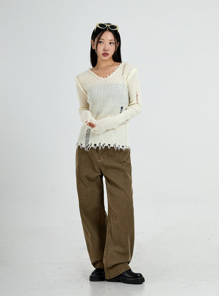 Wide Leg Cotton Pants Unisex CO13