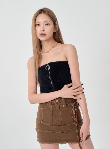 Ripped Ends Mini Skirt BD23