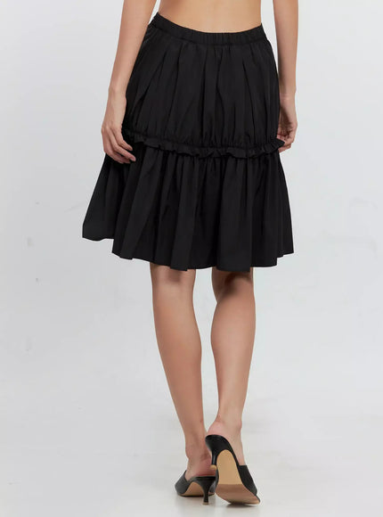 pleated-nylon-midi-skirt-is516