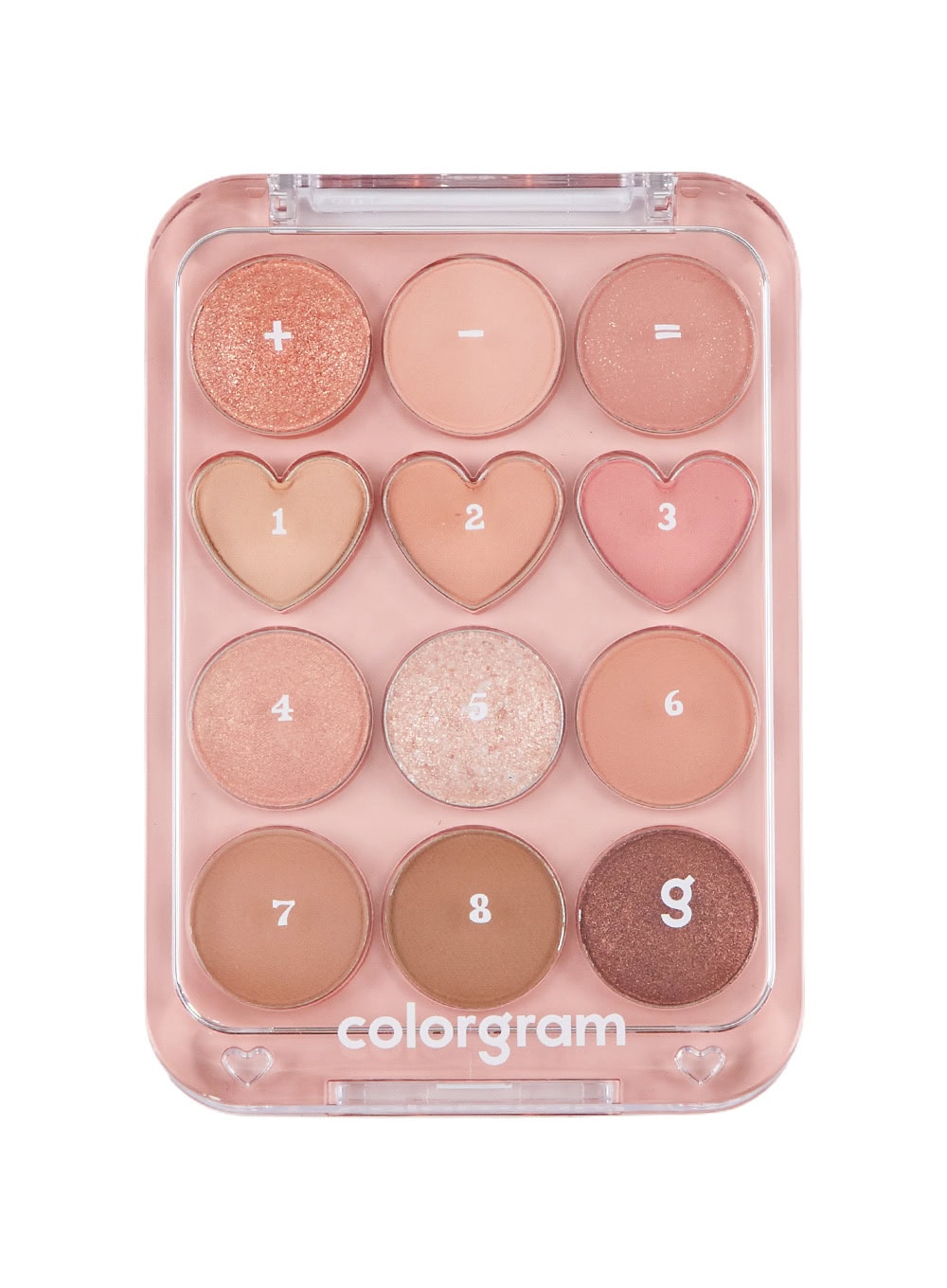 Pin Point Eyeshadow Palette (9.9g) - 01 Peach+Coral=♥