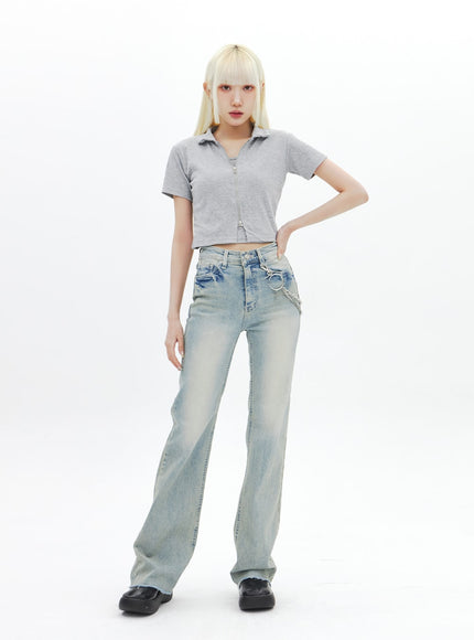 High Waist Bootcut Jeans BA320