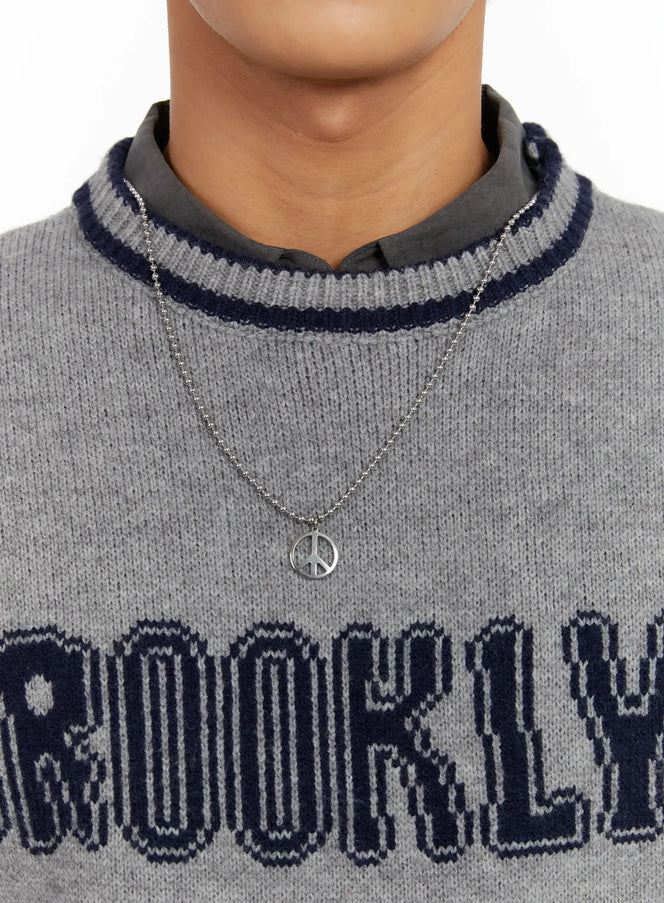 peace-pendant-ball-chain-necklace-id524
