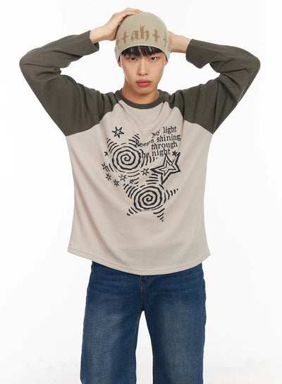 mens-raglan-knit-long-sleeve-ia502 / Beige