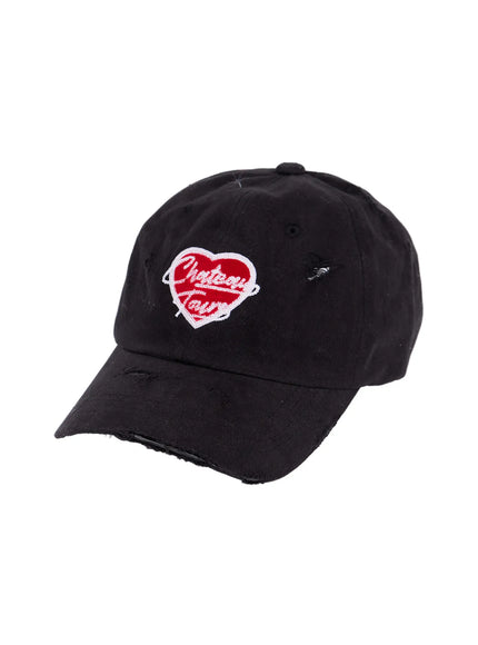 vintage-embroidered-cap-black-in524 / Black