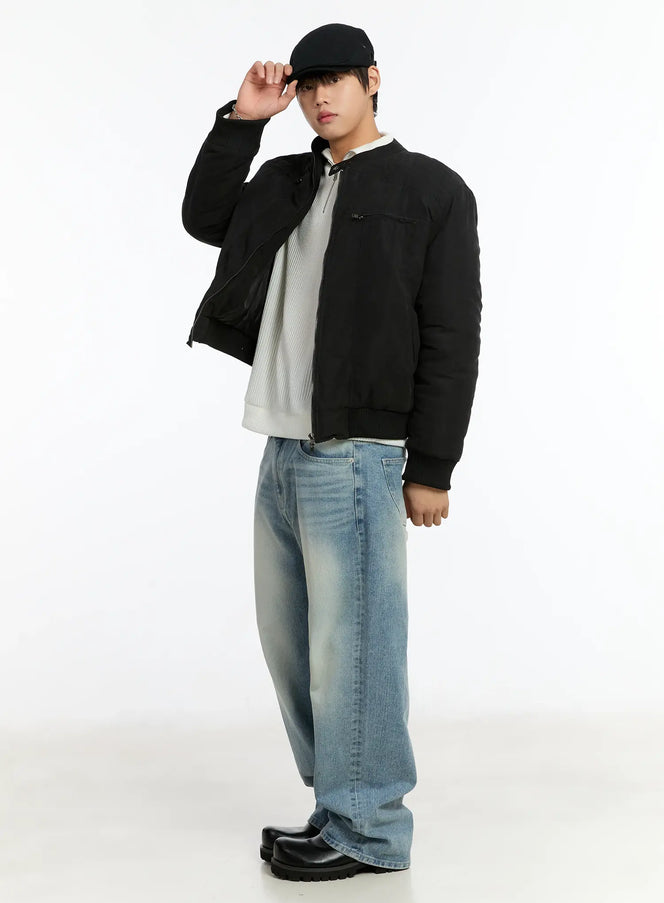 mens-two-way-rider-jacket-im503 / Black