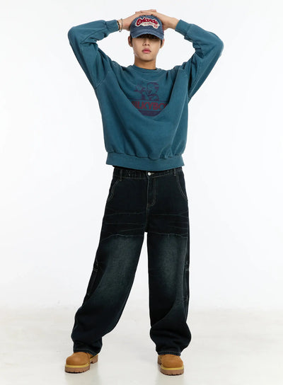 mens-graphic-sweatshirt-im502 / Blue