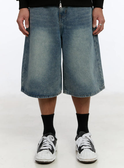 mens-casual-wide-leg-jorts-im530 / Blue