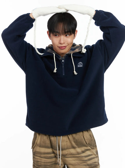 simple-graphic-quarterzip-id515 / Dark blue