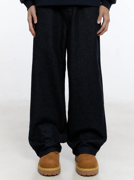 mens-non-fade-dark-herringbone-jeans-in512 / Dark blue