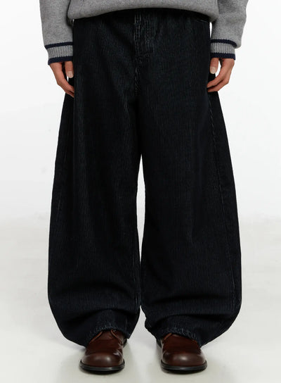 mens-corduroy-wid-leg-pants-id524 / Dark blue