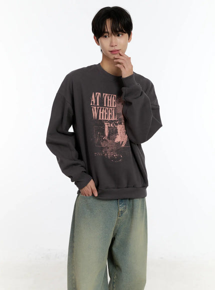 vintage-graphic-crewneck-sweatshirt-id502 / Dark gray