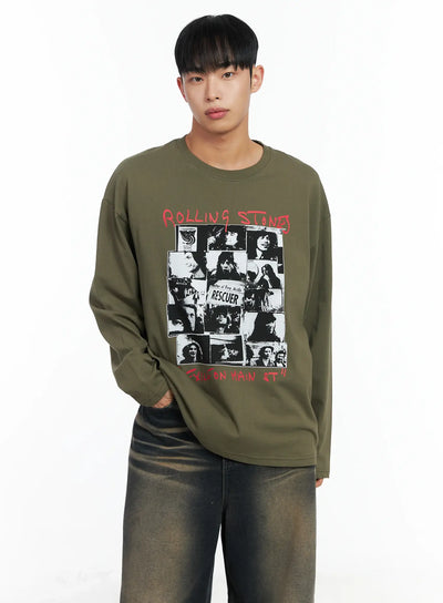 mens-graphic-tee-in518 / Dark green